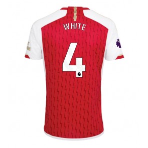 Lacne Muži Futbalové dres Arsenal Benjamin White #4 2023-24 Krátky Rukáv - Domáci